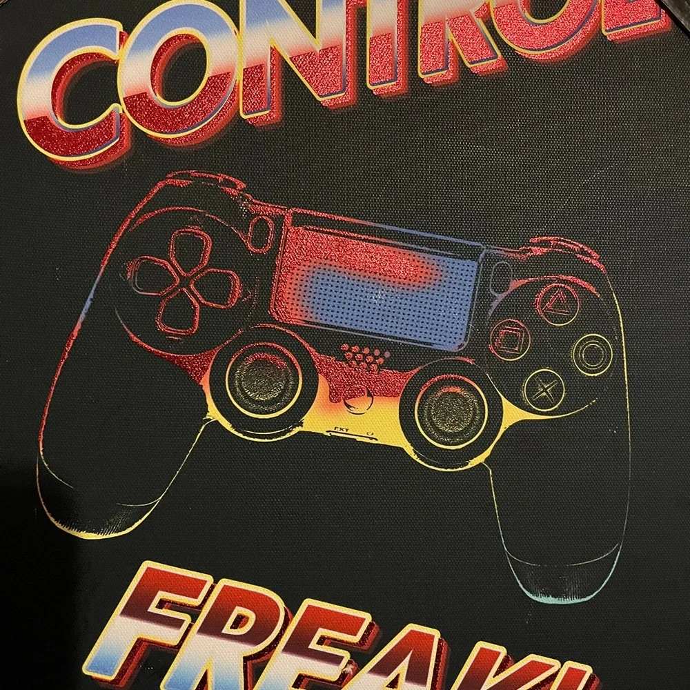Notori Control Freak Gaming Canvas Art,Written “Control Freak”